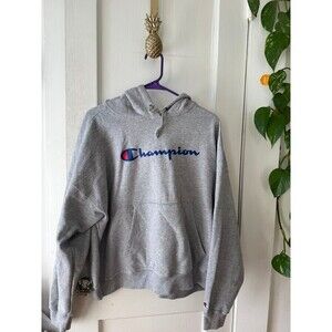 Champion size X – large gray, hooded sweater